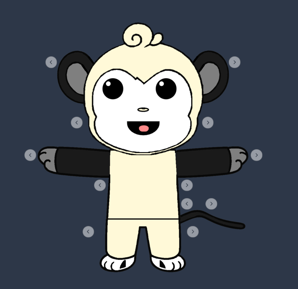 Custom crochet monkey